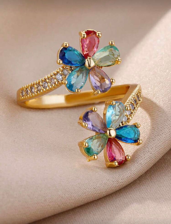 Flower Gem Ring